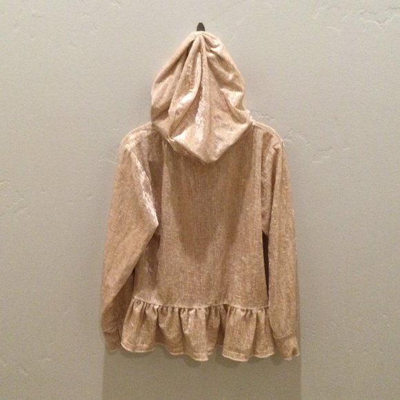 Vince Camuto Shiny Girls Hooded Jacket / Size 6 - Picture 2 of 3